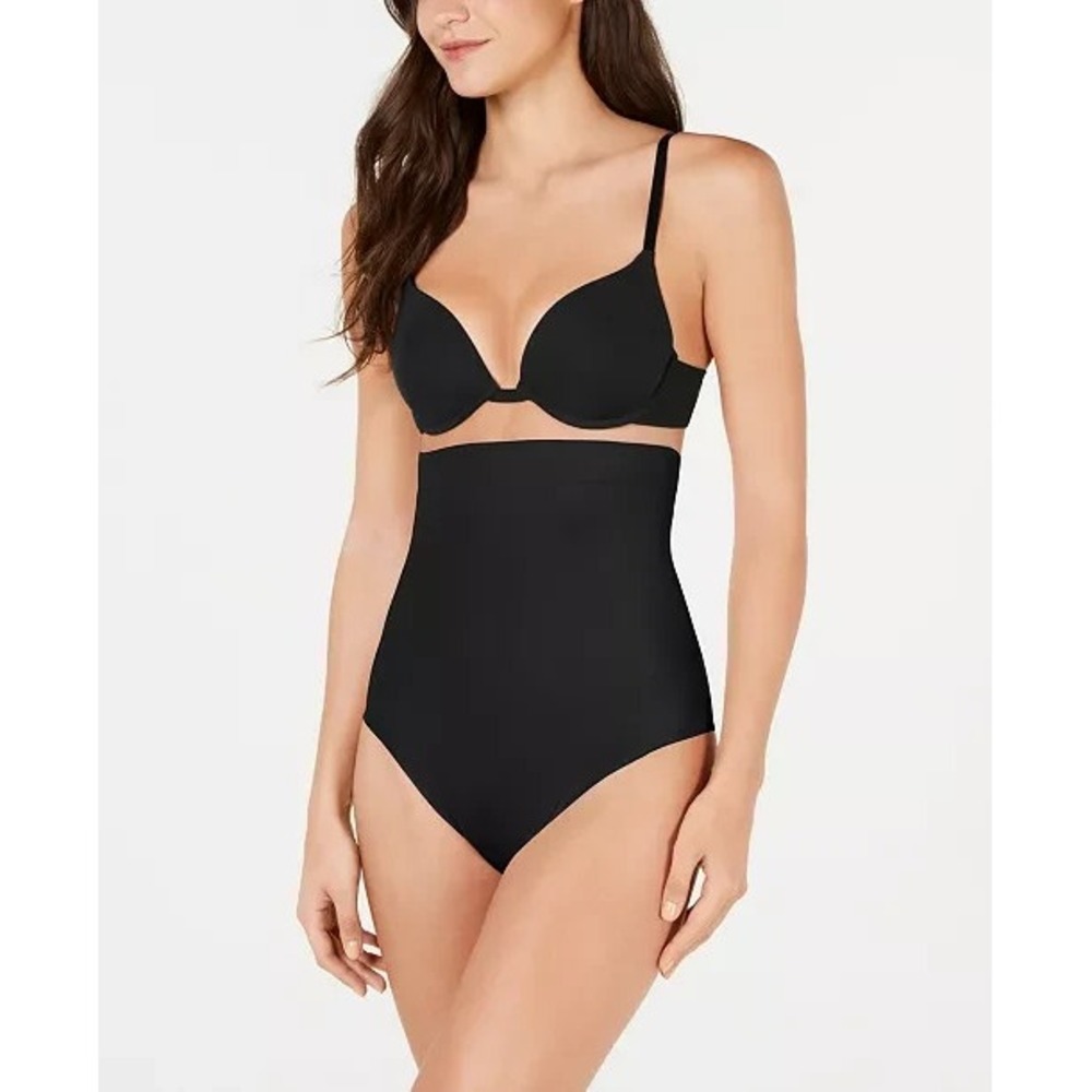 Spanx High Waist Shaping Thong Womens XL Black Stretch 10196R